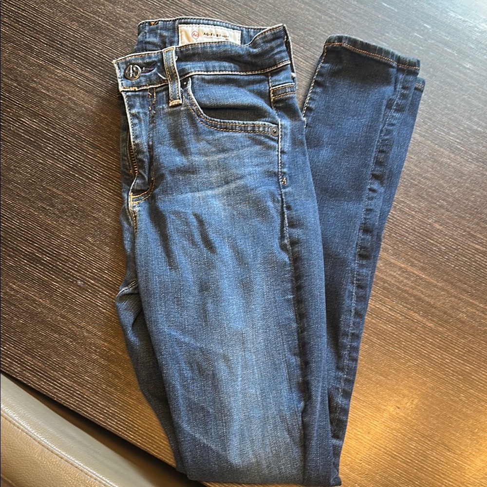 Ag Adriano Goldschmied Blue Skinny Jeans